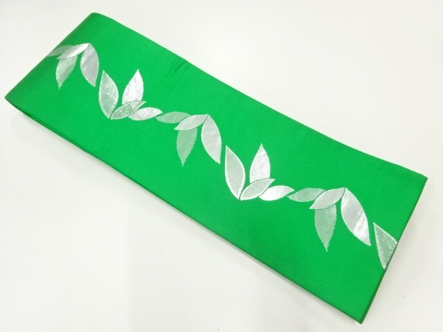 葉模様織出し踊り用半幅帯